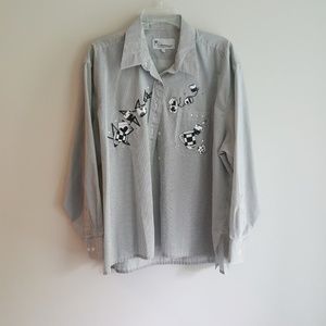 Milo design striped/cups of cards top